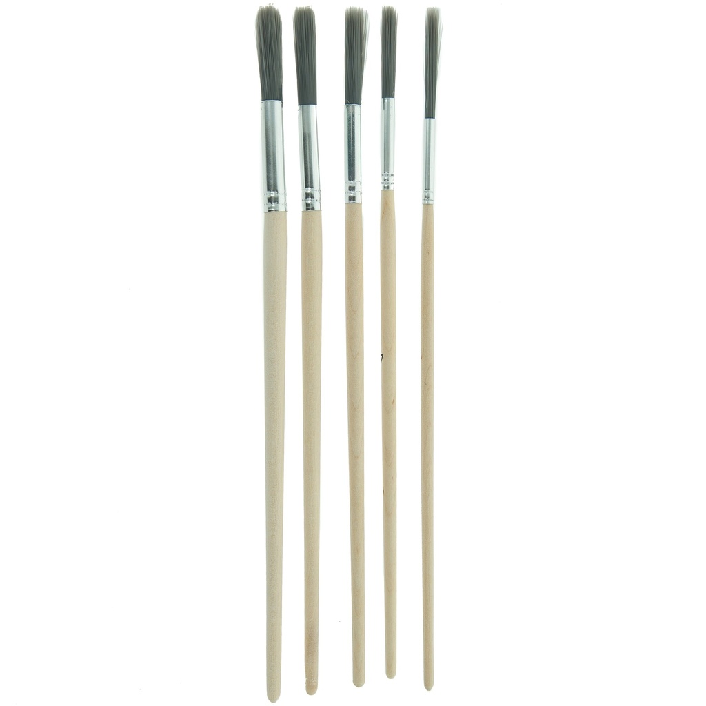Coral Precision Artist Round Fitch Paint Brushes with Platinum E