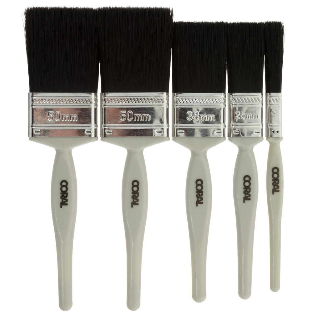 Coral Value Synthetic Paint Brush Set 5PK 31128