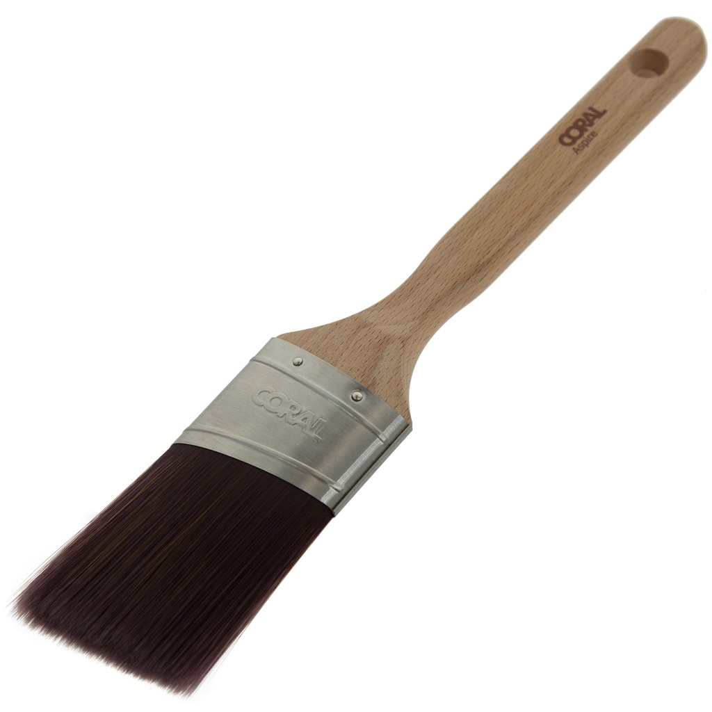 Coral Aspire 2" Oval Paint Brush with Angled Cut Long Handle