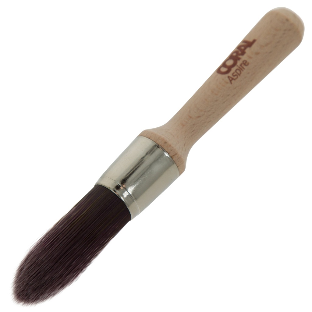 Coral Aspire 18mm Round Sash Paint Brush with Pointed Cut Stubby