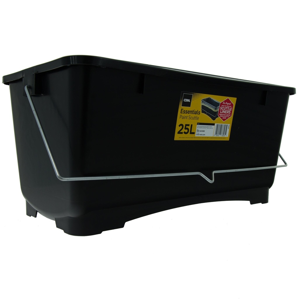 Coral Essentials Plastic Paint Scuttle Container with Metal Hand