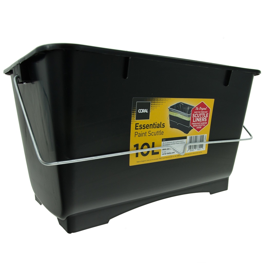 Coral Essentials Plastic Paint Scuttle Container with Metal Hand