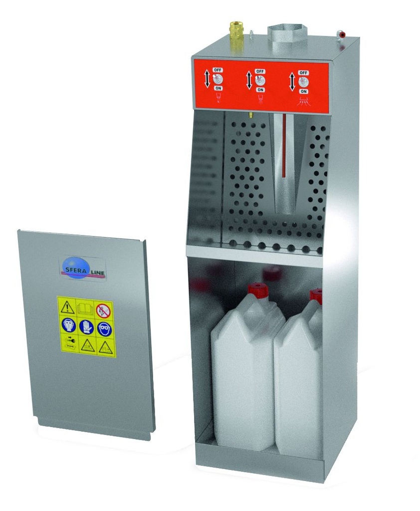 Fast Mover Manual Gun Wash Machine, Water Or Solvent With Extrac