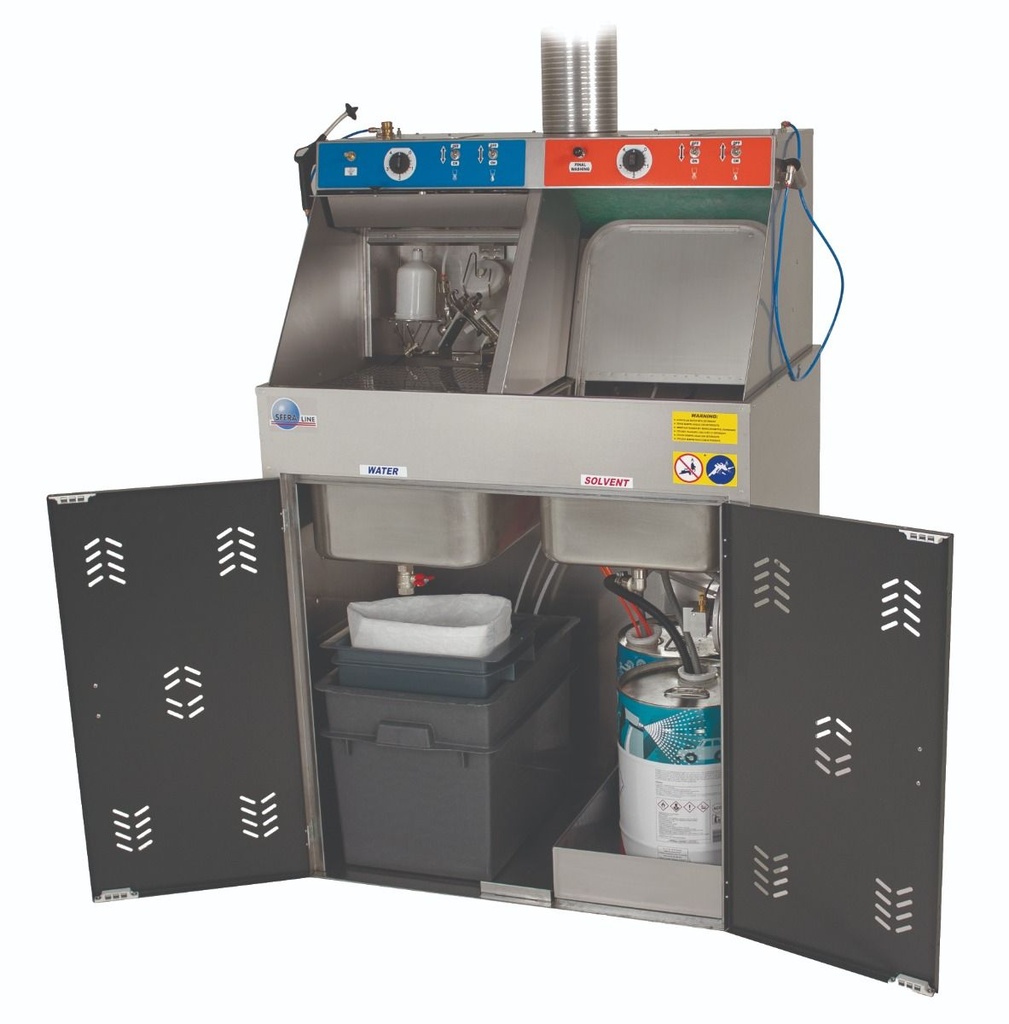 Fast Mover Double Gun Wash Machine For Water & Solvent With Extraction