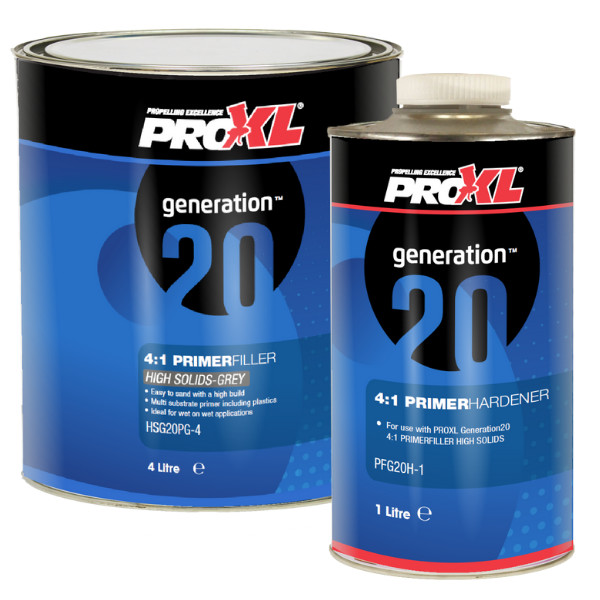 PROXL GENERATION20 HIGH SOLIDS 4:1 WHITE PRIMER KIT (5LT)