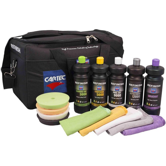 Cartec Refinish System - Complete 1Ltr / Rotary / With Refinish Storage Bag