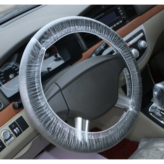 Pack of 100 Disposable Steering Wheel Covers 