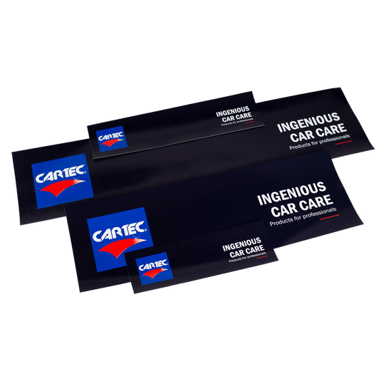 Cartec Official Ingenious Car Care Sticker 47.5 x 16cm