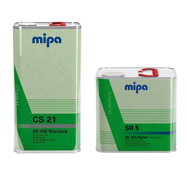 Mipa CS21 Clearcoat 5ltr with SR5 Hardener 2.5ltr HALFPALLET