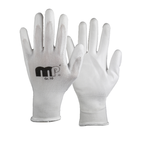 MP Assembly Gloves White Size 10