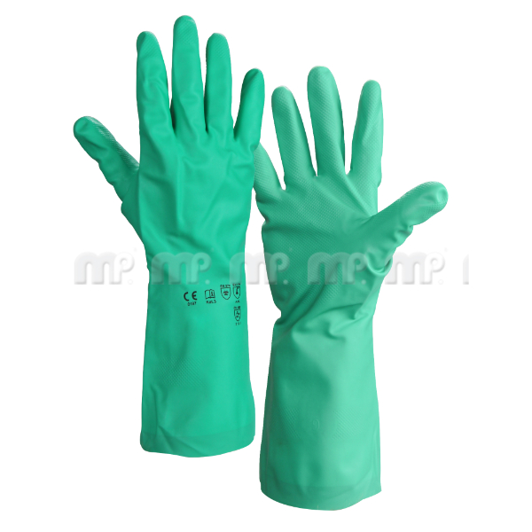MP Green Nitrile Gloves Size 9