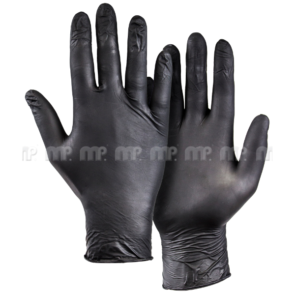 MP Black Nitrile Gloves L (Box of 100) (1)