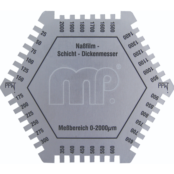 MP Hexagon Shaped Aluminium Paint Depth Guage