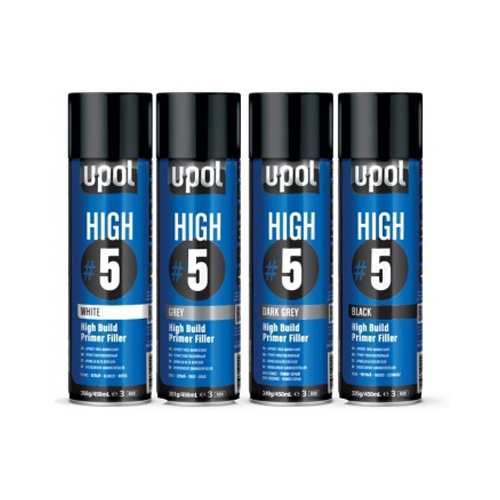 Upol 450ml High 5 Grey High Build Primer Filler Aerosol (Each)