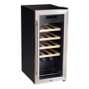 Sealey Baridi 18 Bottle Wine Fridge & Cooler - Stainless Steel