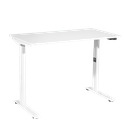 Dellonda Single Motor Ultra-Quiet Adjustable-Height Electric Sit/Stand Desk - White Desktop
