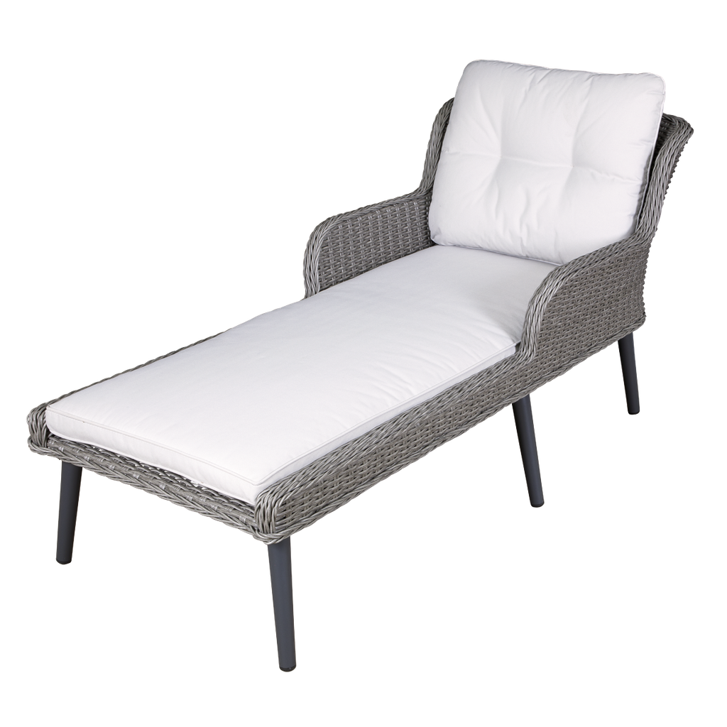 Sealey Dellonda Buxton Rattan Wicker Outdoor Sun Lounger