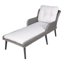 Sealey Dellonda Buxton Rattan Wicker Outdoor Sun Lounger