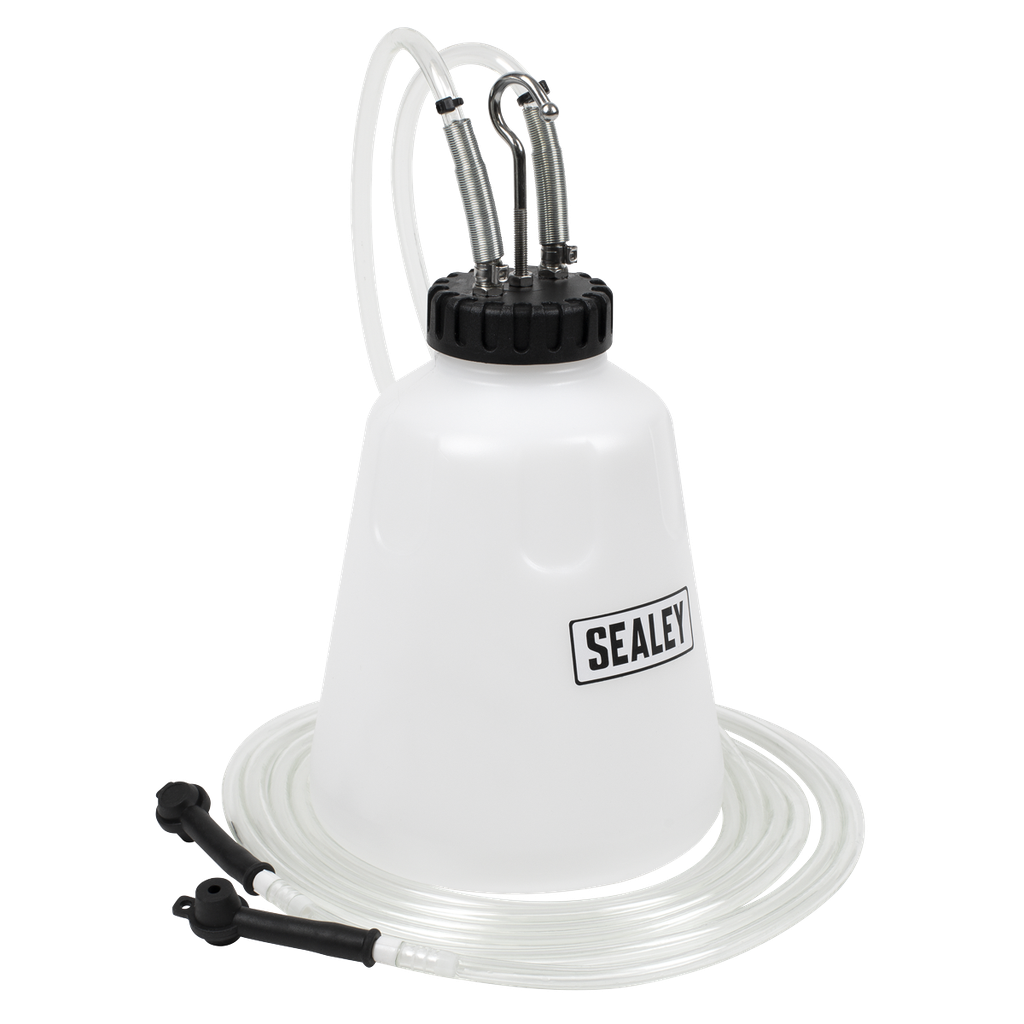 Sealey High Flow Twin Pipe Brake Bleed Bottle 2L