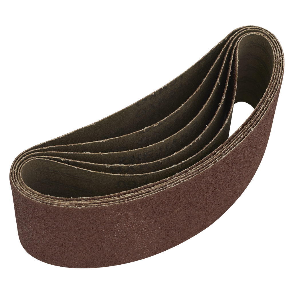 Sealey 76 x 457mm Sanding Belt 60Grit - Pack of 5
