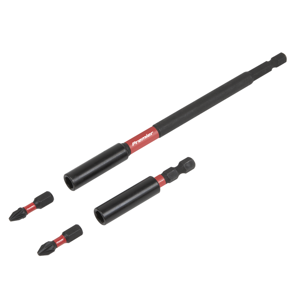 Sealey Premier Impact Grade Power Tool Bit Holder Set 4pc