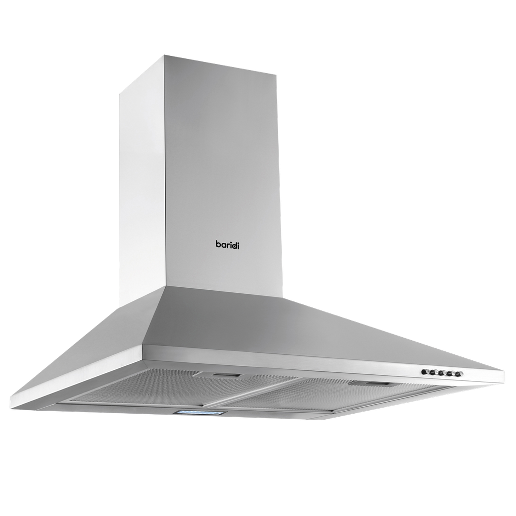 Baridi Cooker Hood with Carbon Filters 60cm - Stainless Steel