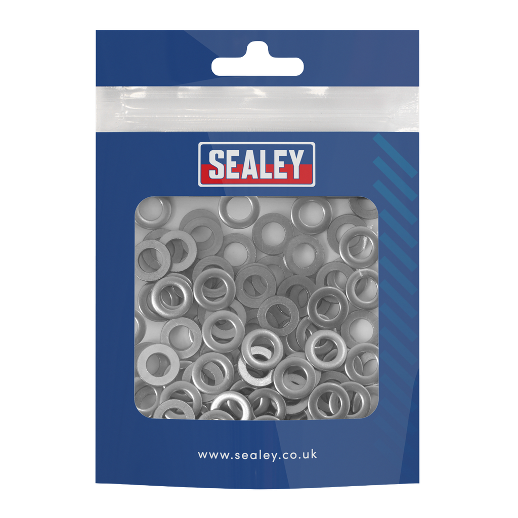 Sealey Flat Washer Stainless Steel M6, DIN 125 - Pack of 100