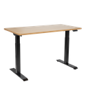 Dellonda Oak Electric Height Adjustable Standing Desk, 1400 x 700mm Dual Motor 100kg