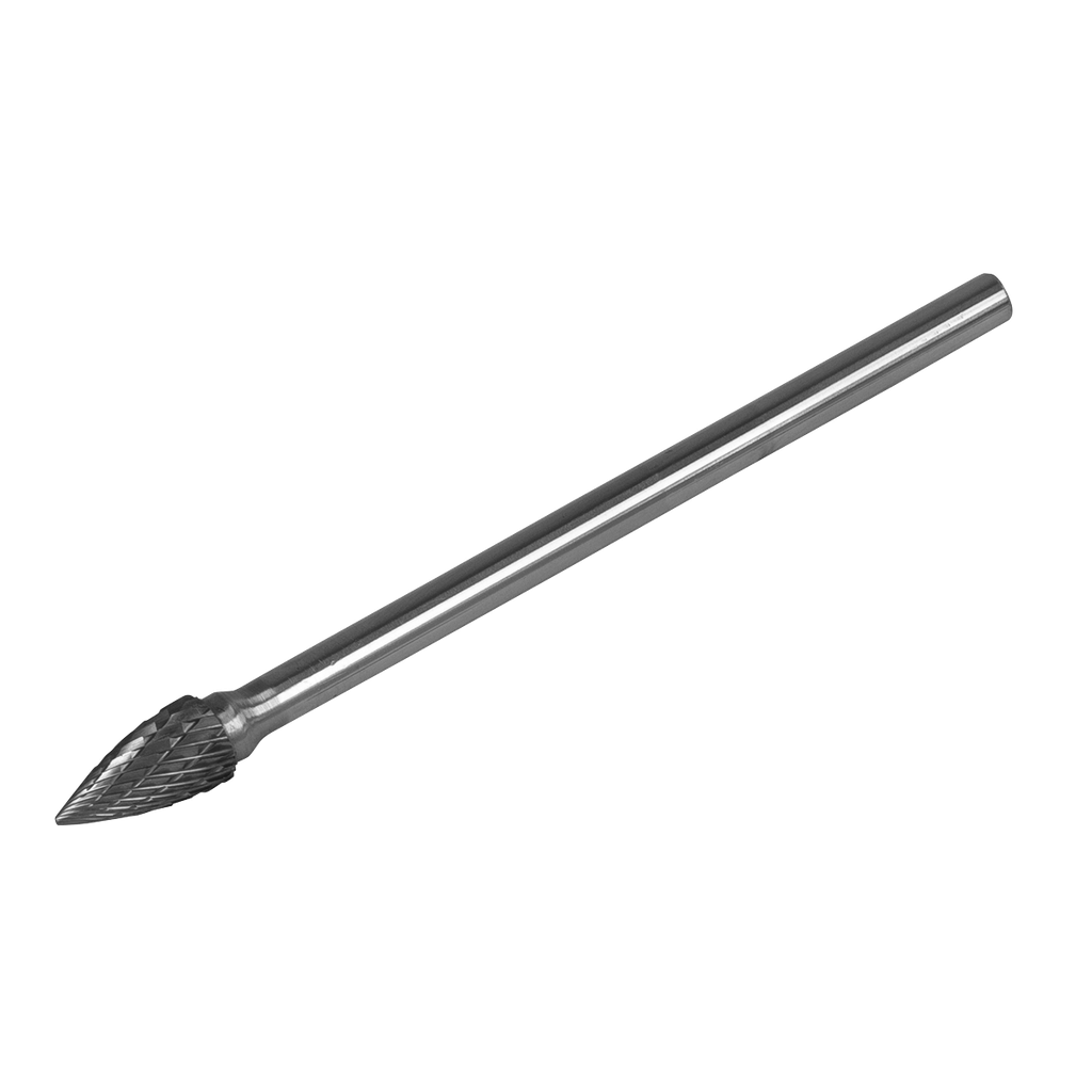 Sealey Tungsten Carbide Rotary Burr Extra-Long Arc Pointed Nose 10mm