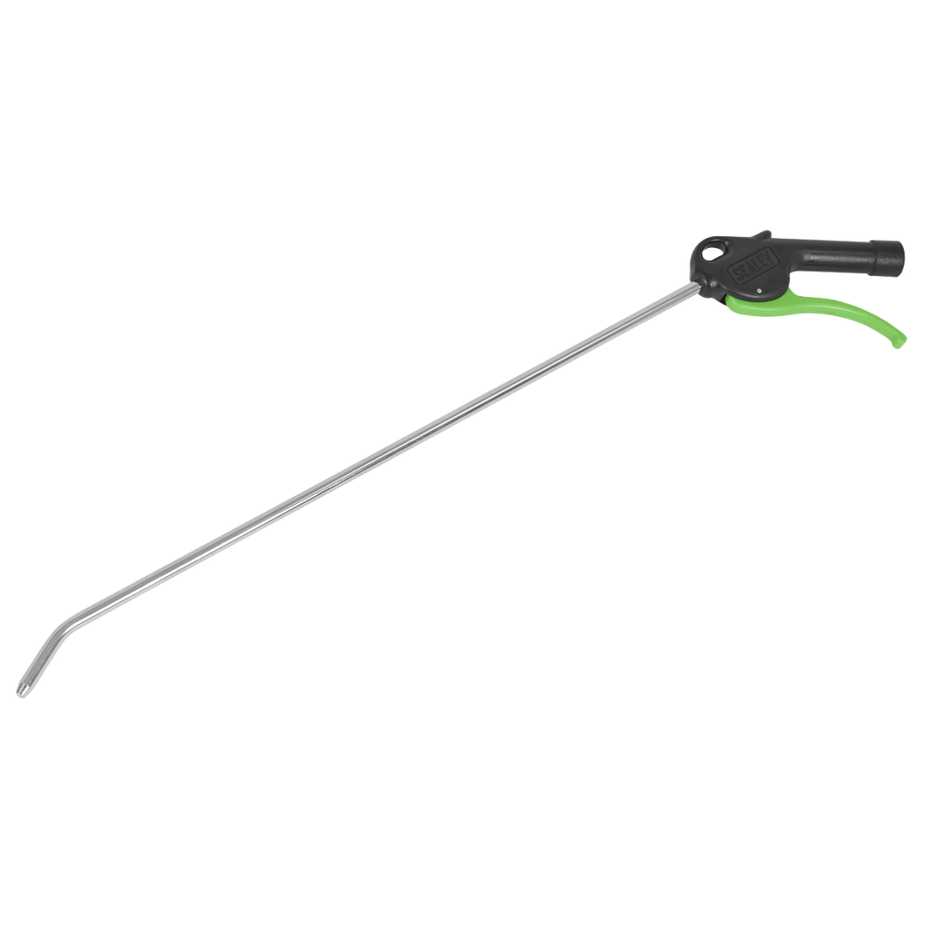 Sealey Air Blow Gun with Angled Lance Ø8mm 480mm with 1/4"BSP Air Inlet