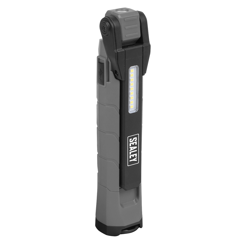 Rechargeable 360° Inspection Light 10W & 2 x 4W SMD LED - Grey