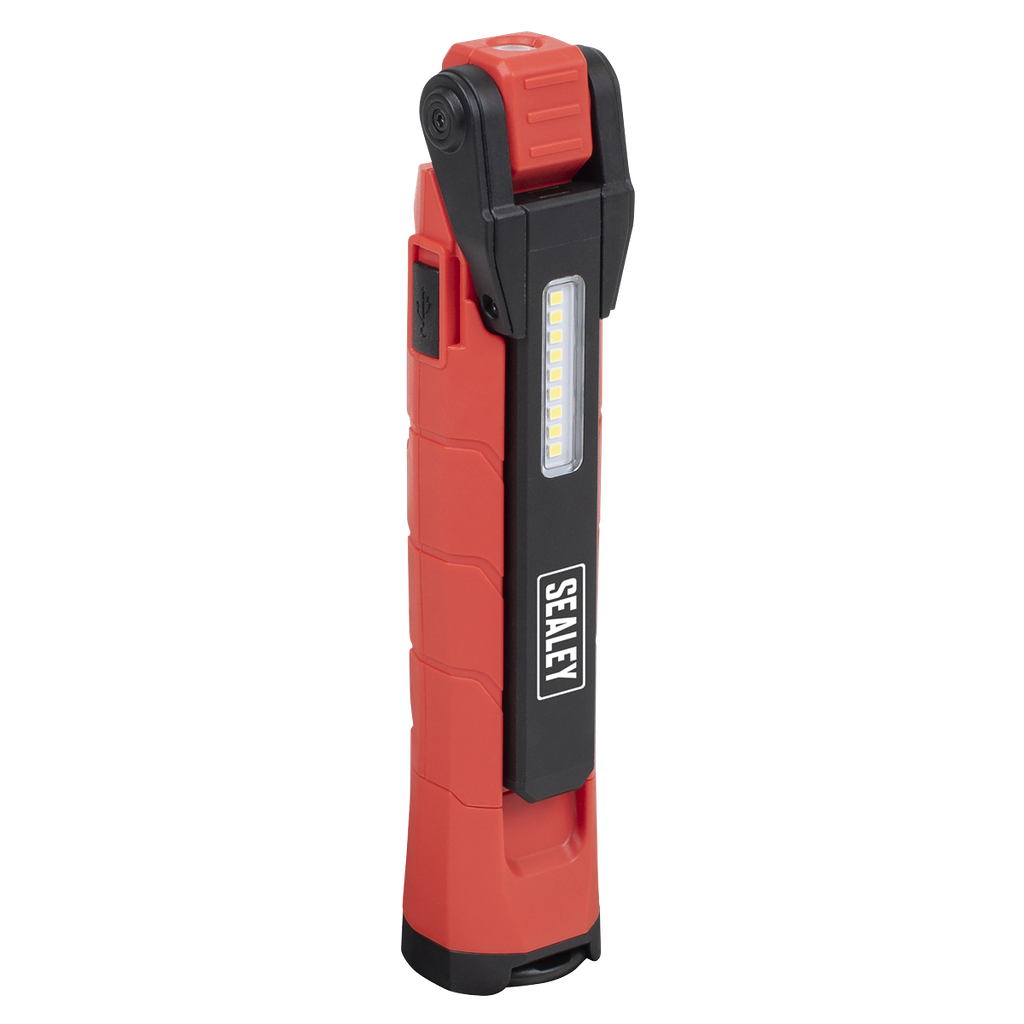 Sealey Rechargeable 360° Inspection Light 10W & 2 x 4W SMD LED - Red