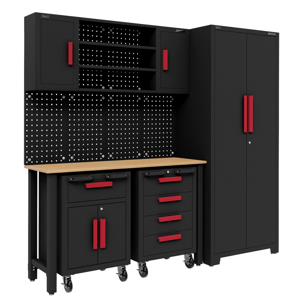 Sealey Complete Garage Storage System with 2 Mobile Trolleys