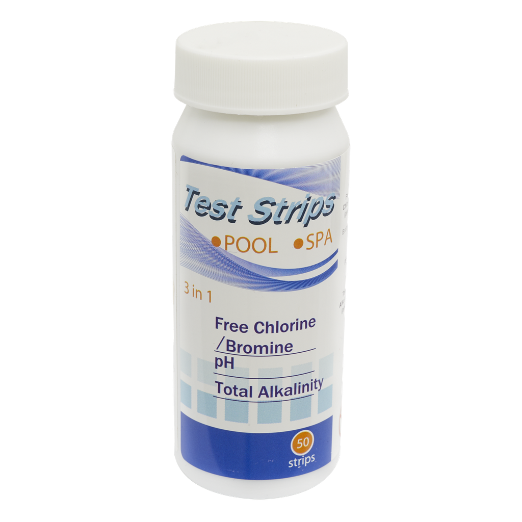 Dellonda 3-in-1 Chlorine, PH & Alkalinity Test Strips x50 Strips - Pack of 1