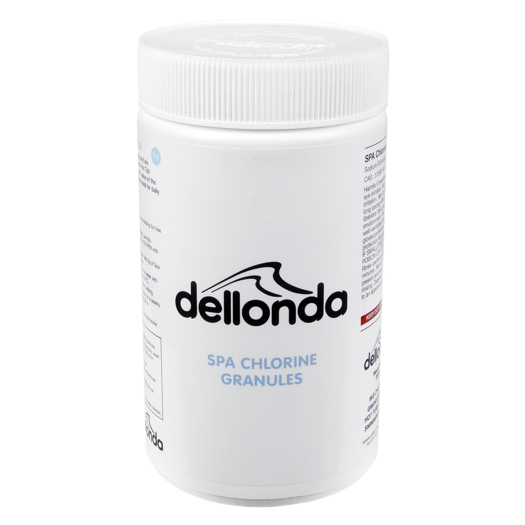 Sealey Dellonda Chlorine Granules for Hot Tubs/Spas & Swimming Pools 1kg