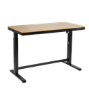 Dellonda Single Motor Ultra-Quiet Electric Desk with Control Panel, USB Port & Drawer - Oak Desktop