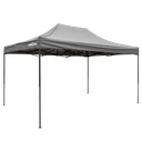 Dellonda Premium 3 x 4.5m Pop-Up Gazebo, Heavy Duty, PVC Coated, Water-Resistant Fabric, Supplied with Carry Bag, Rope, Stakes & Weight Bags - Grey Canopy