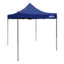 Dellonda Premium 2x2m Pop-Up Gazebo, Heavy Duty, PVC Coated, Water-Resistant Fabric, Supplied with Carry Bag, Rope, Stakes & Weight Bags - Blue Canopy