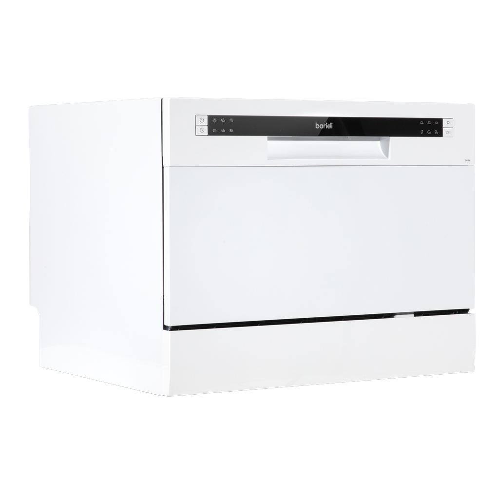 Baridi Tabletop Dishwasher 6 Place Settings 6.5L Capacity - White