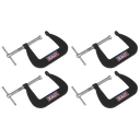 Sealey Junior C-Clamp Set 64mm x 64mm 4pc