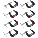 Junior C-Clamp Set 38 x 38mm 8pc