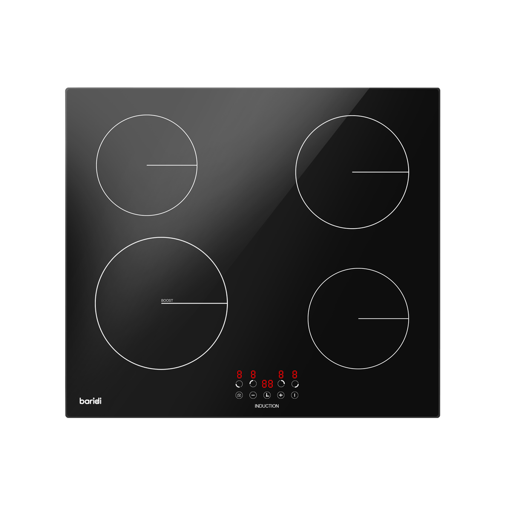 Sealey Baridi Integrated Induction Hob with 4 Cooking Zones 60cm