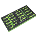 Siegen Screwdriver Set with Tool Tray 20pc