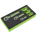 Sealey Siegen Extendable Ratchet Wrench Set 3pc