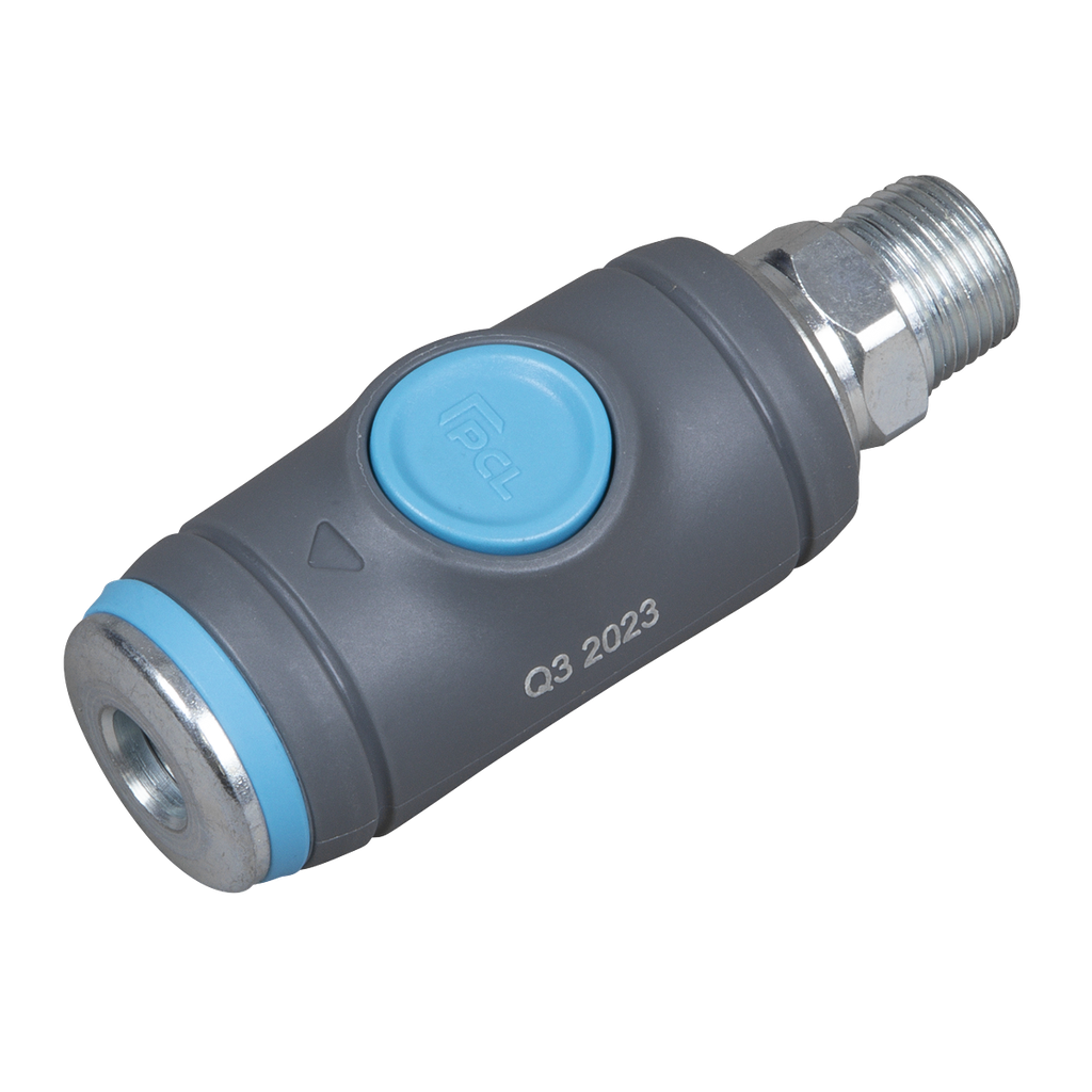 Sealey PCL Push-Button Safety Coupling Body Male 3/8"BSPT