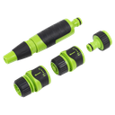 Sealey Deluxe Hose Nozzle & Connector Set 4pc