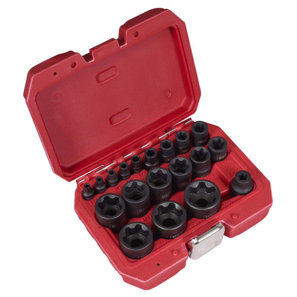 Sealey External TRX-P* Socket Set 19pc