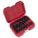 Sealey External TRX-P* Socket Set 19pc