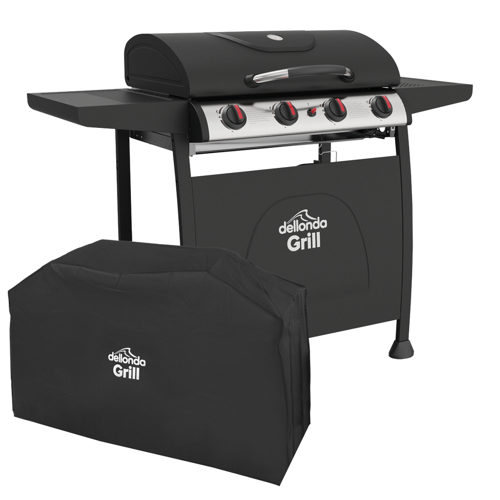 Sealey Dellonda 4 Burner Gas BBQ Grill with Piezo Ignition, Ther