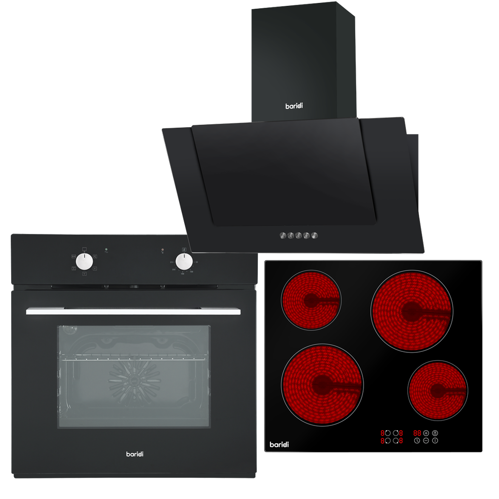 Sealey Baridi Integrated Ceramic Hob with 4 Cooking Zones, Integ